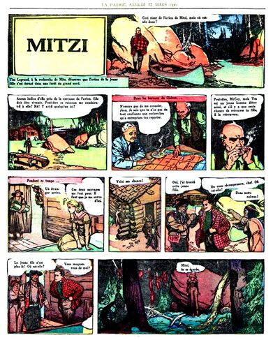 Mitzi - La Patrie du Samedi traduction de Mitzi McCoy de Kreigh Collins 1949-1950