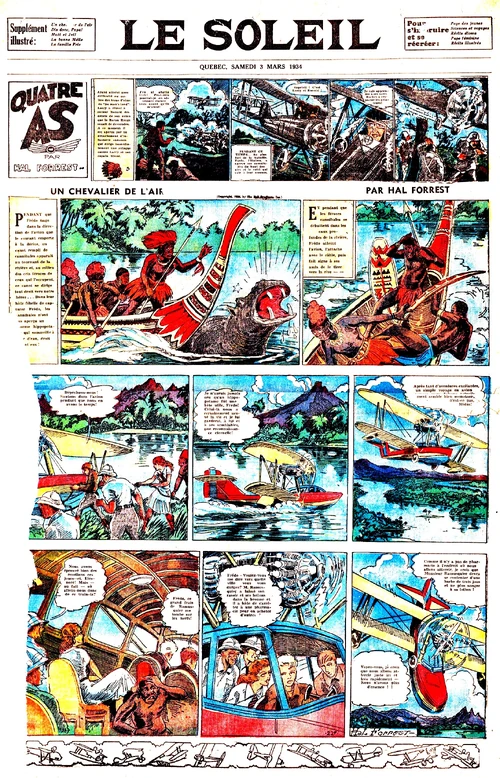 Couverture du premier cahier BD connu, le 3 mars 1934.