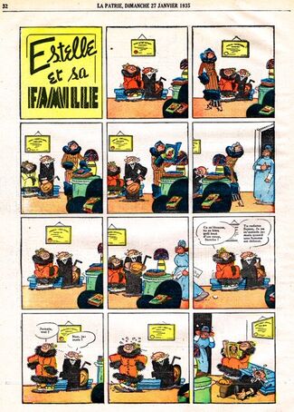 Estelle et sa Famille - La Patrie du Dimanche traduction de Polly and Her Pals de Cliff Sterrett 1935