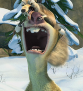 Scrat en la cabeza de Sid