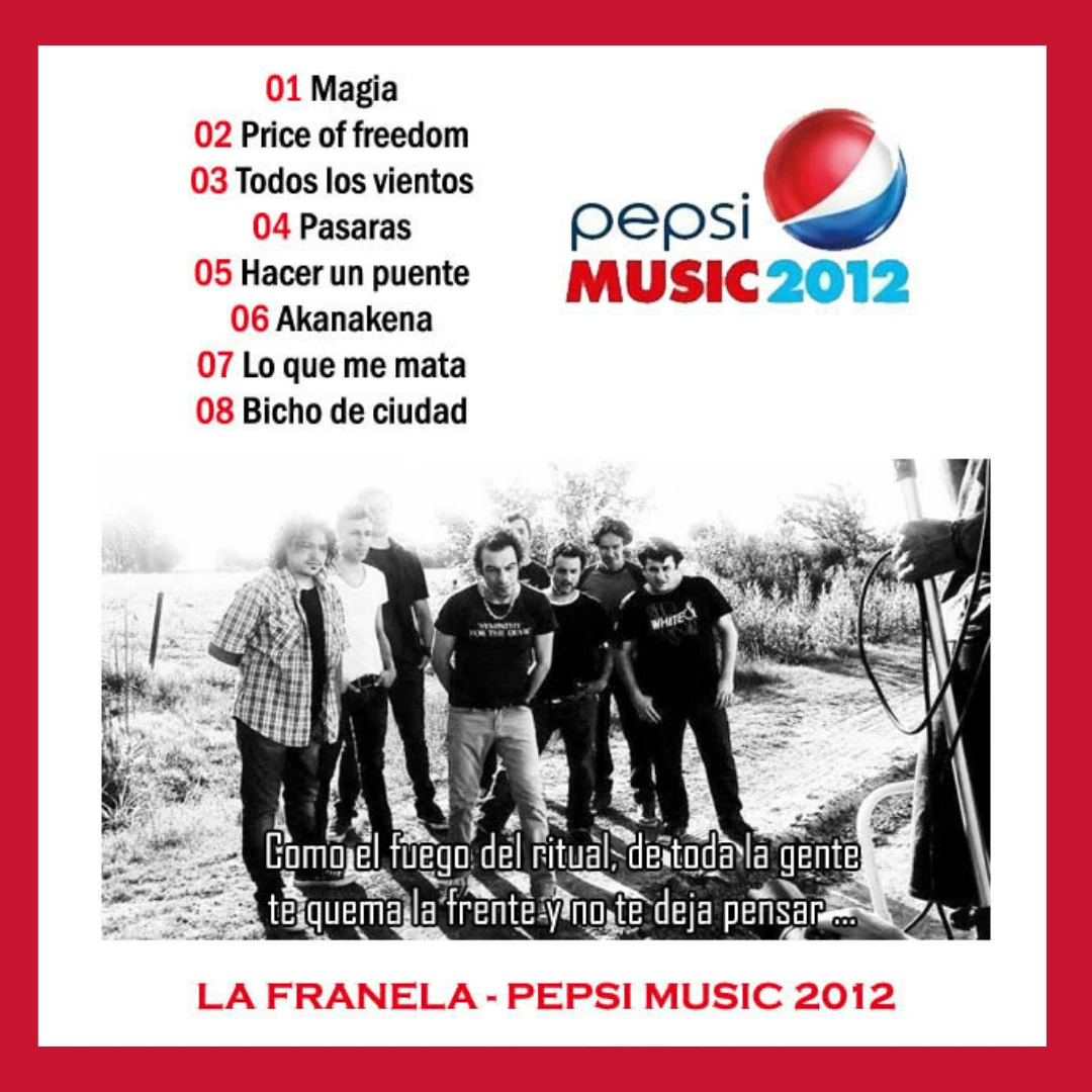 La Franela Live from Pepsi Music 2012 Wiki La Franela Fandom