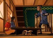 L1 E04 Aang Katara Sokka colazione
