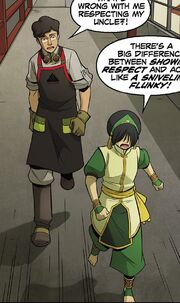 Frattura 2 Toph litiga con Satoru