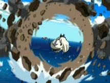 Il calcio di Aang spacca..