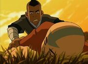 Sokka sgrida Aang