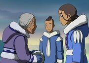 L1 E02 Kanna saluta Sokka Katara