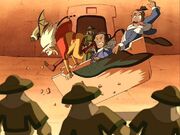 L1 E05 Aang Katara Sokka scivolo