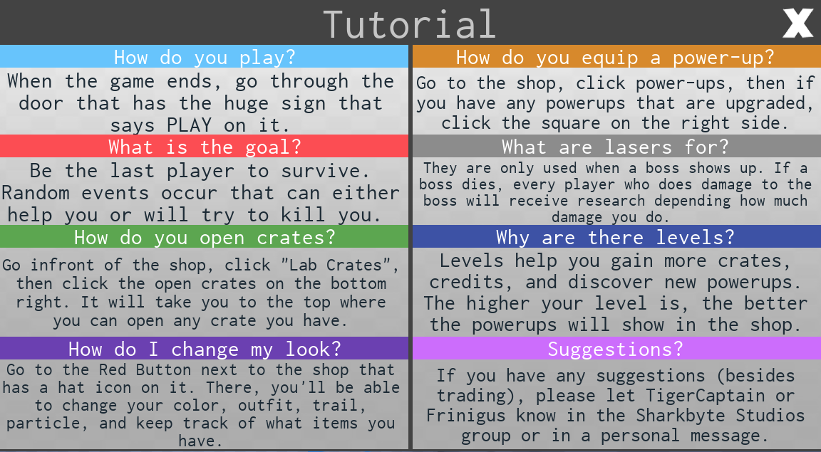 Tutorial Lab Experiment Roblox Wiki Fandom - tutorial roblox