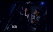 Janelle and Leo in the helicopter