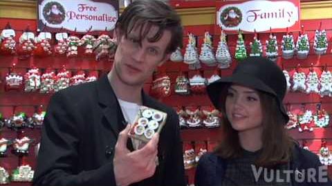 Christmas Shopping with 'Doctor Who' Actors Matt Smith and Jenna-Louise Coleman