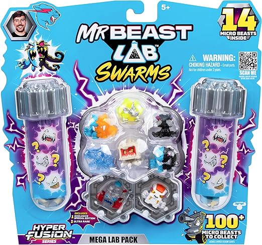 Amazon.com: MrBeast Lab Swarms Mega Lab 12 Pk Vipermite