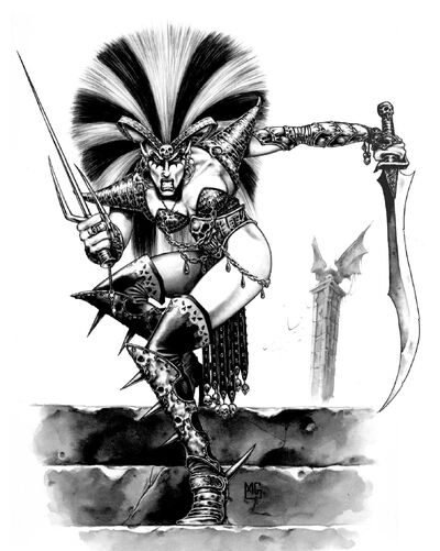 Bruja Elfa por Mark Gibbons