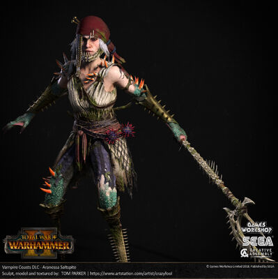 Aranessa frente warhammer total war por Tom Parker