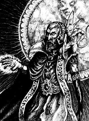 Hechicero diablillo por Tony Ackland