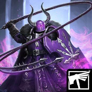 Warhammer Chaos & Conquest icono guerrero del caos de Slaanesh
