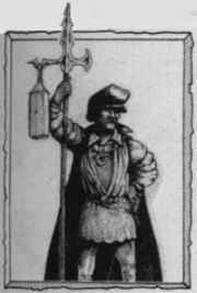 Vigilante Guardia dibujo