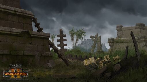 Ciudad hombres lagarto abandonada warhammer total war por Milek Jakubiec