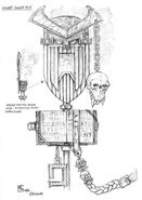 Boceto Estandarte Enano 02 por Mark Gibbons