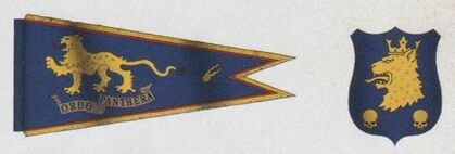 Caballeros Pantera Estandarte y Escudo