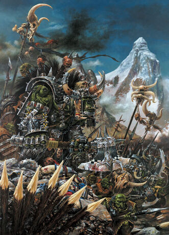 Portada Libro de ejército Orcos y Goblins 6ª edición por Adrian Smith