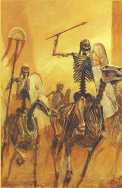 Ilustracion jinetes esqueleto