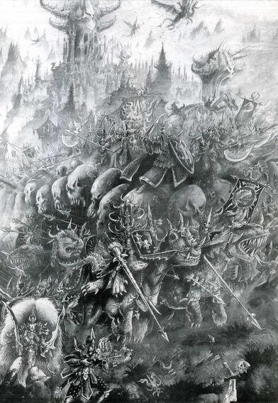 Ejército Elfos Oscuros por John Blanche