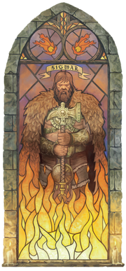 Vidriera de Sigmar por Sam Manley