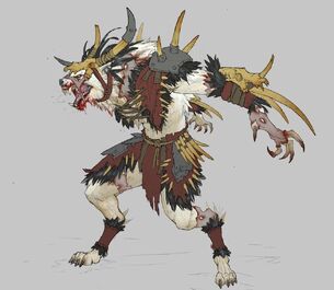 Licantropo Piel Lobo arte