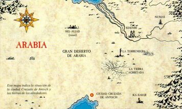 Mapa Antoch Arabia 5ª Edición ilustración