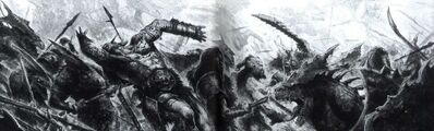 Hombres Lagarto Contra Guerreros del Caos