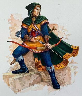 Elfo de Warhammer Quest por Dave Gallagher
