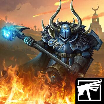 Warhammer Chaos & Conquest icono guerrero del caos de Tzeench