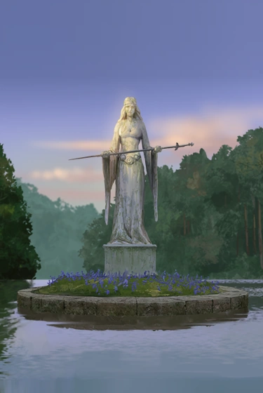 Estatua de la Dama del Lago Total War
