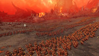 Batalla Kislev contra las Huestes de Khorne Warhammer Total War 3