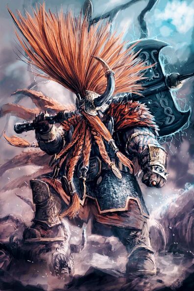 Ungrim Puñohierro por Kevin T. Chin (Tze Kun Chin)