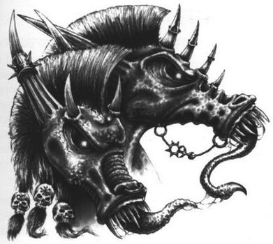 Cabezas Diablos de Slaanesh por Des Hanley