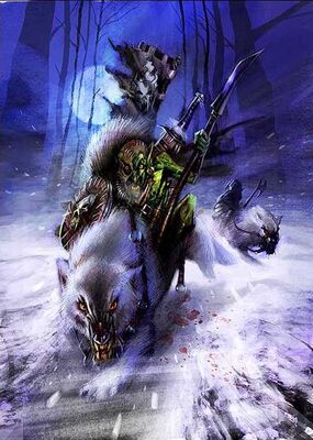 John-gravato-wolf-rider Jinetes de Lobo Goblin