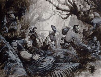 Exploradores del Viejo Mundo en la Jungla por Paul Dainton