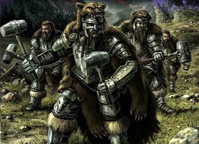 Guerreros de Ulric por Chris Trevas Imperio Caballeros Lobo Guardia Teutógena