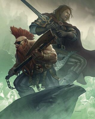 Portada - Gotrek y Félix City of the Damned por Phroilan Gardner