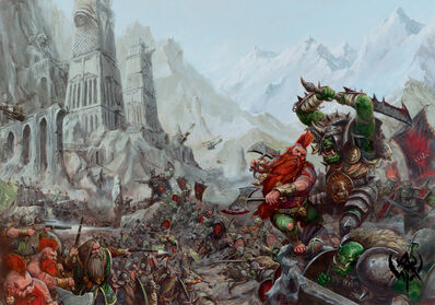 La Caida de Karak-Ocho-Picos por Alex Boyd Enanos Orcos
