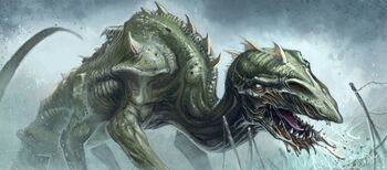 La Bestia de Ortschlamm - basilisco por Scott Purdy