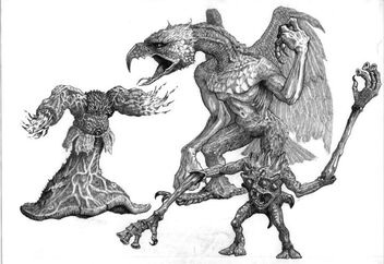 Demonios de Tzeetnch Realm of Chaos por Tony Ackland.jpg