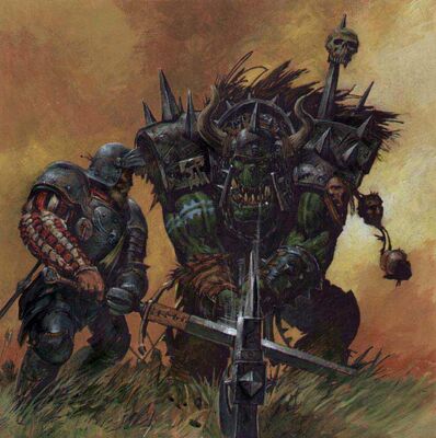 Grandes Espaderos Imperio contra Orco Negro por Adrian Smith