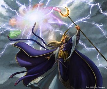 Gathering the Winds by Adam Lane Mago Alto Elfo Alta Magia.jpg
