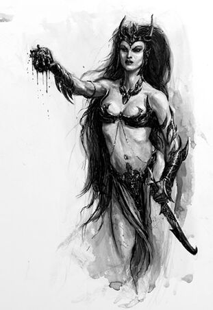 Hechicera Elfa Oscura por Karl Kopinski