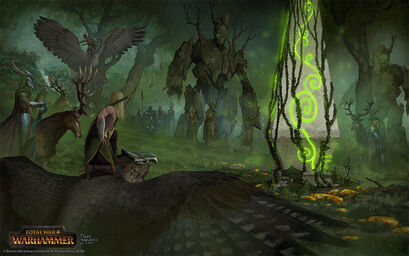 Reunión forestal Elfos Silvanos por Milek Jakubiec Warhammer Total War.jpg