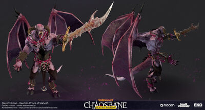 Príncipe demonio de slaanesh chaosbane por Aurelien Mauranne