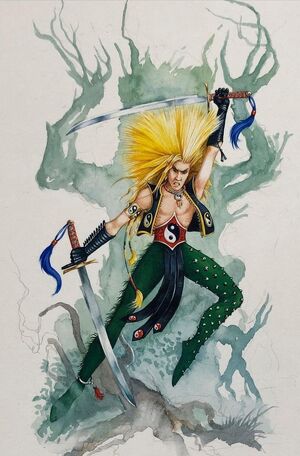 Bailarín Guerrero de Warhammer Quest por Dave Gallagher