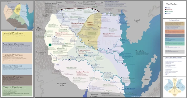 Mapa de provincias y ciudades con información relevante recopilada